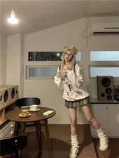 Baju Baju Bercetak Kartun Comel